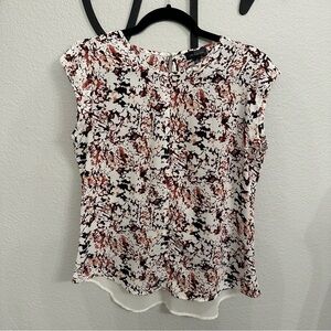 The Limited Small cap sleeve crewneck blouse